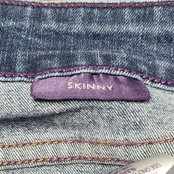 NYDJ Jeans Womens 12 Blue Skinny‎ Stretch Made USA Denim Mid Rise Classic Fit - Picture 6 of 10